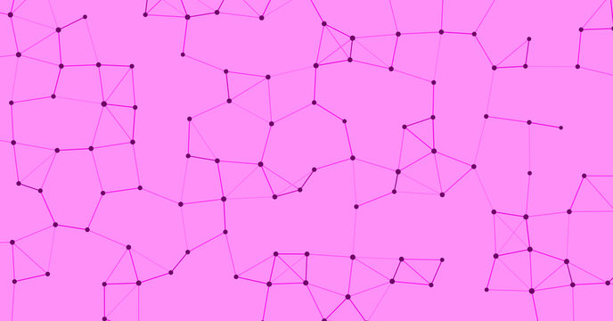 Network Mesh Procedural Art background illustration