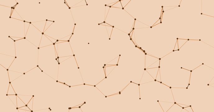 Network Mesh Procedural Art background illustration