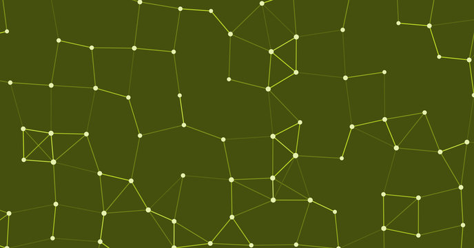 Network Mesh Procedural Art background illustration