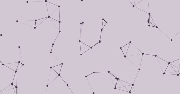 Network Mesh Procedural Art background illustration