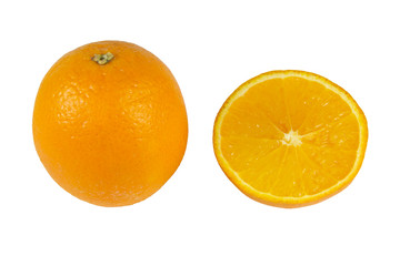 pomarańcza na białym tle