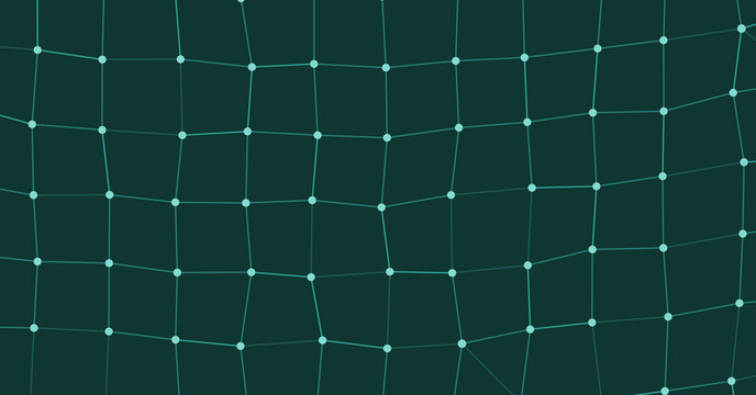 Network Mesh Procedural Art background illustration
