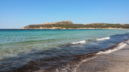 Sardegna, spiaggia La Colba con vista di Capo Testa