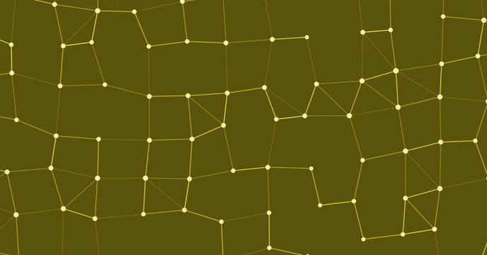 Network Mesh Procedural Art background illustration