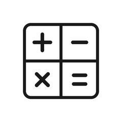 calculator icon, flat design best calculator icon