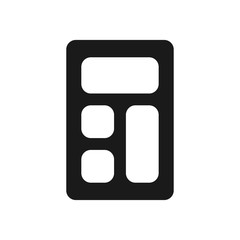 calculator icon, flat design best calculator icon