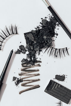 Artificial Eyelashes and Eyeshadow