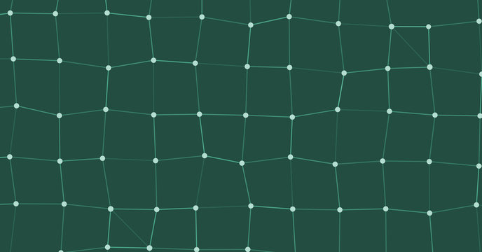 Network Mesh Procedural Art background illustration
