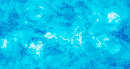 Abstract azure blue banner pattern. Deep ocean theme design. Creative soft ice background.	