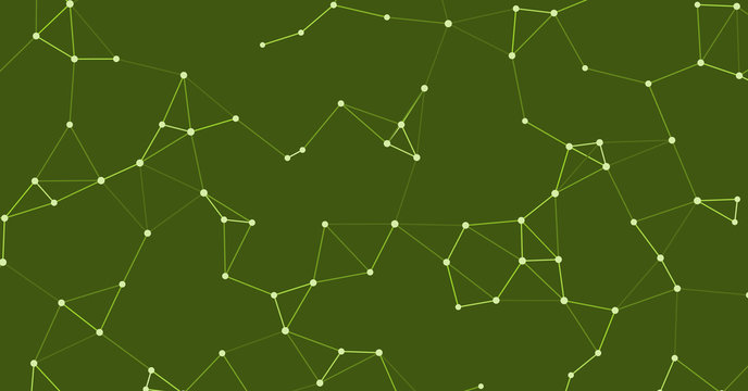 Network Mesh Procedural Art background illustration