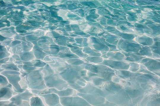 Clear shallow sea water