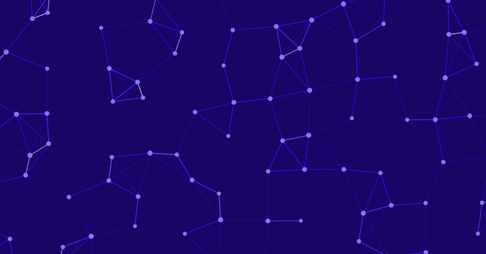 Network Mesh Procedural Art background illustration
