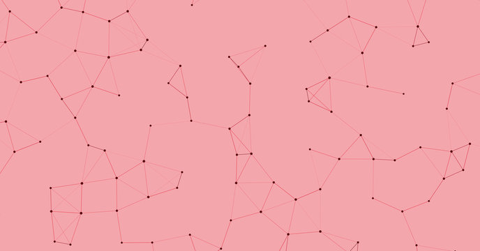 Network Mesh Procedural Art background illustration