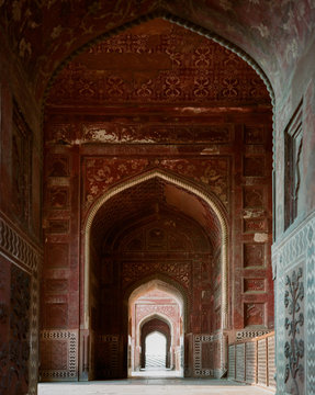 Mosque at the Taj Mahal.