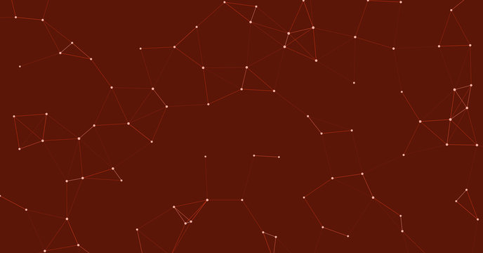 Network Mesh Procedural Art background illustration