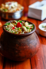 Veg Matka Biryani (Biryani made in earthen pot)