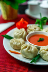 Veg Momos (steamed veg dumpling)