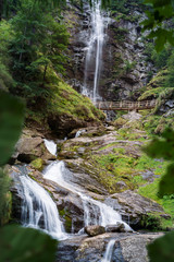 Waterfall Freda in Sonogno village