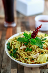 Veg singaporie noodles