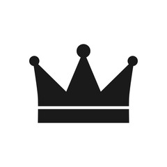 crown icon in trendy flat style