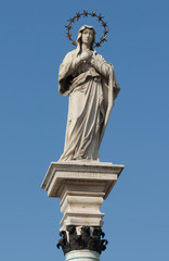 Statue of Our Lady of the Immaculate Conception in the middle of square in front of the monastery Jasna Gora Monastery - Czestochowa
