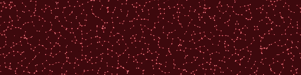 Fototapeta premium Network Mesh Procedural Art background illustration