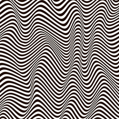 Abstract vector background with wavy lines.