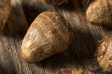Raw Organic Brown Taro Root