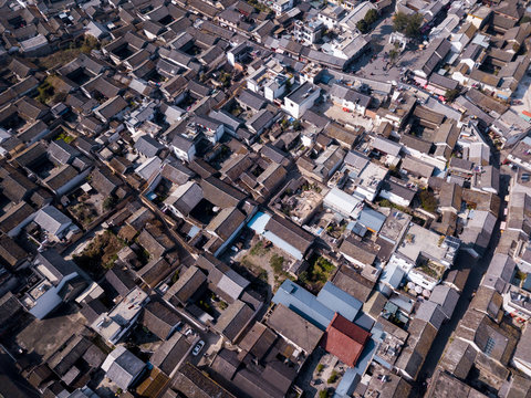 Dali rooftops aerial view