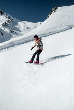 Snowboarder girl