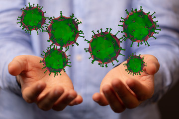 epidemic coronavirus 2019-nCoV 3d protection.