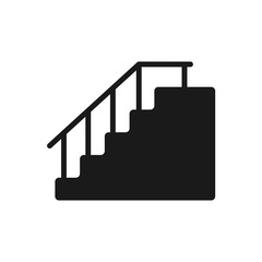 stair icon in trendy flat style, ladder vector icon