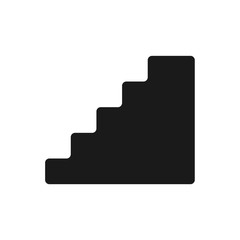 stair icon in trendy flat style, ladder vector icon