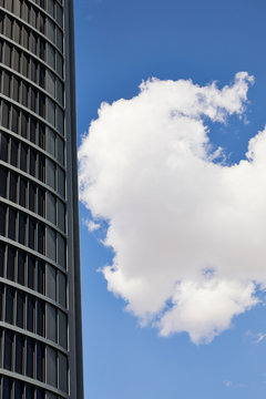 Modern building and blue sky