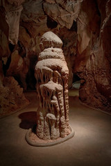 Mladecska cave with the biggiest stalagmit, symbol of cave