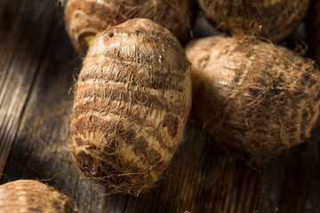 Raw Organic Brown Taro Root