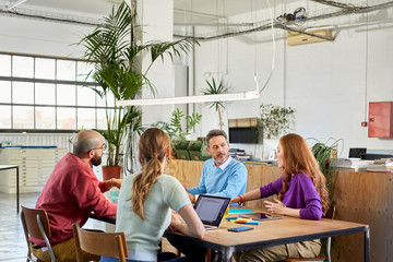 Architects discussing a project