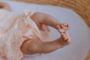 Closeup of Baby's Feet and Toes