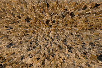 Abstract background from brown geometric figures. Texture for design. The texture of the coquina. Spongy surface structure of the  stone rock shell.