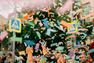 Confetti on the street
