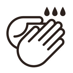 Obraz premium Wash hands icon