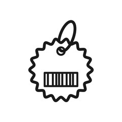 tag price icon in trendy flat style