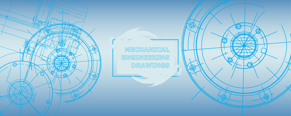 Obraz premium Engineering technological wallpaper 