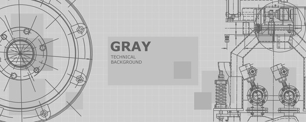 Obraz premium Engineering technological wallpaper 