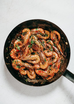 Cooked shrimps