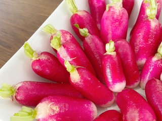 closeup of radish