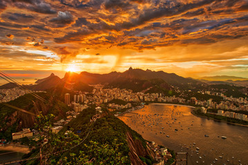 Sonnenuntergang in Rio