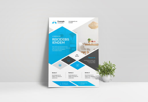 Box Design Corporate Flyer Layout