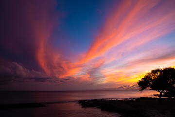 Fototapeta na wymiar Hawaiian Sunset