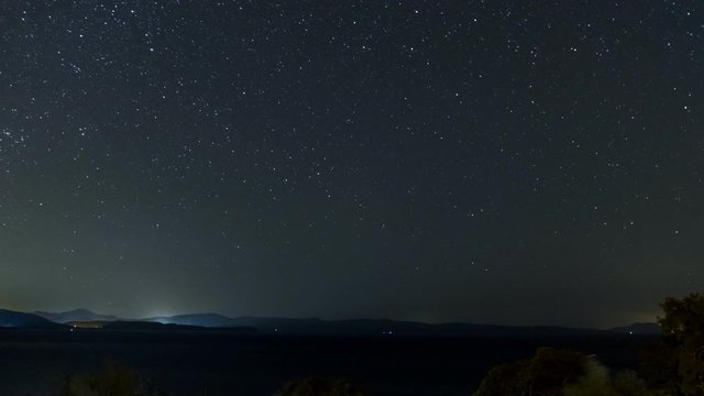 Astro Timelapse, Mountains and Ocean Akyaka, Turkey